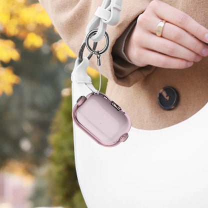 Crystal Hard Shell Case with Metal Clip for AirPods