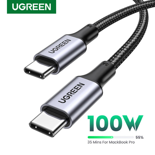 UGREEN 100W USB Type C To USB C Cable For Macbook iPad Iphone