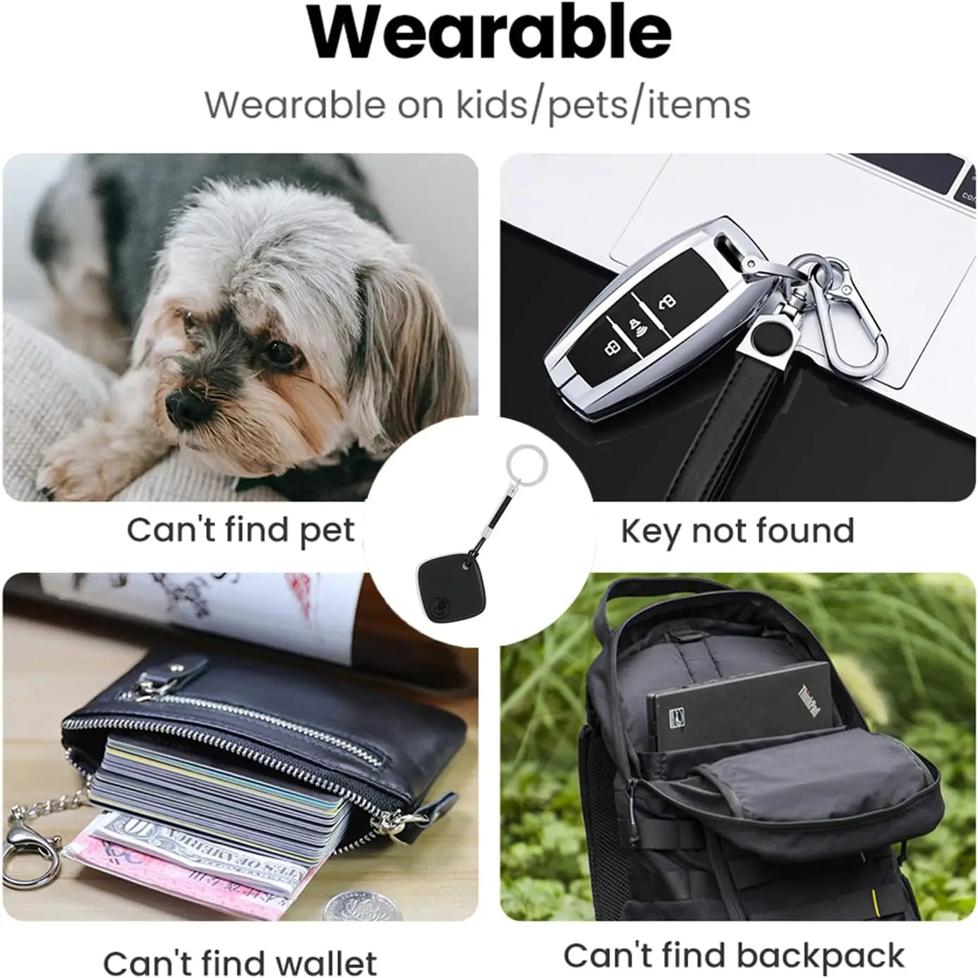 Smart Bluetooth Tracker Compatible con Apple Find My (AirTag iOS)