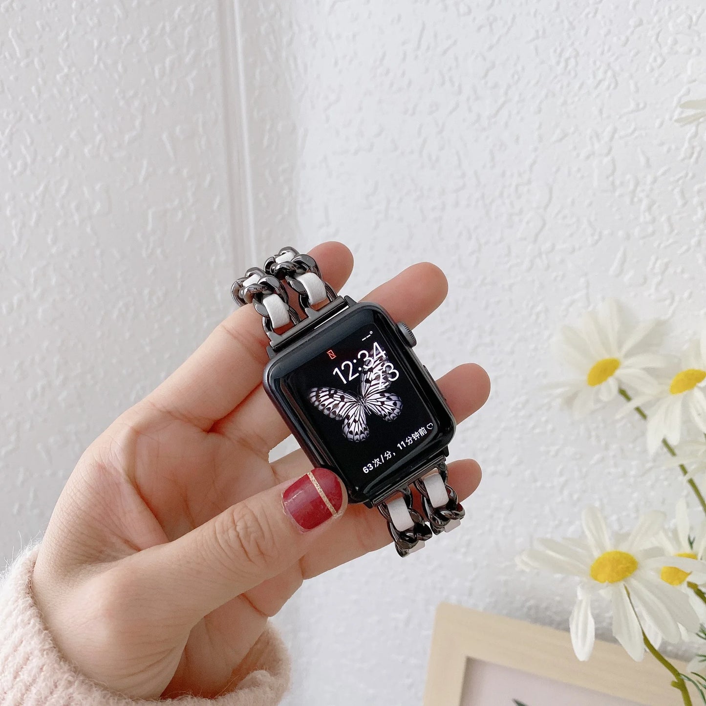 Women Metal Strap for Apple Watch Band