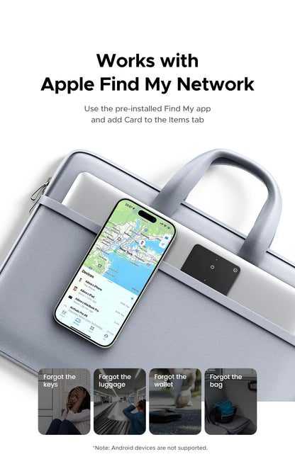 UGREEN Security SmartTrack Card Works with Apple Find (AirTag iOS Only)