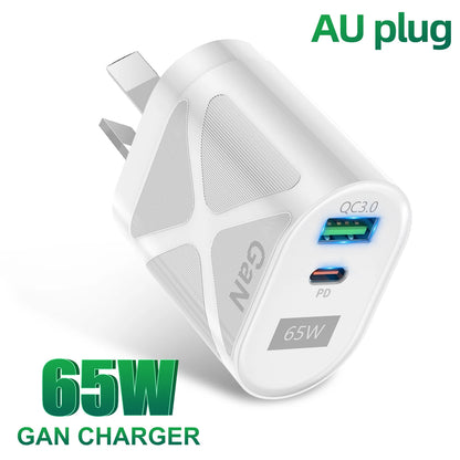 65W GaN Charger iPhone Compatible