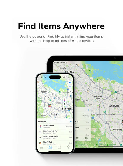 UGREEN Security SmartTrack Card Works with Apple Find (AirTag iOS Only)