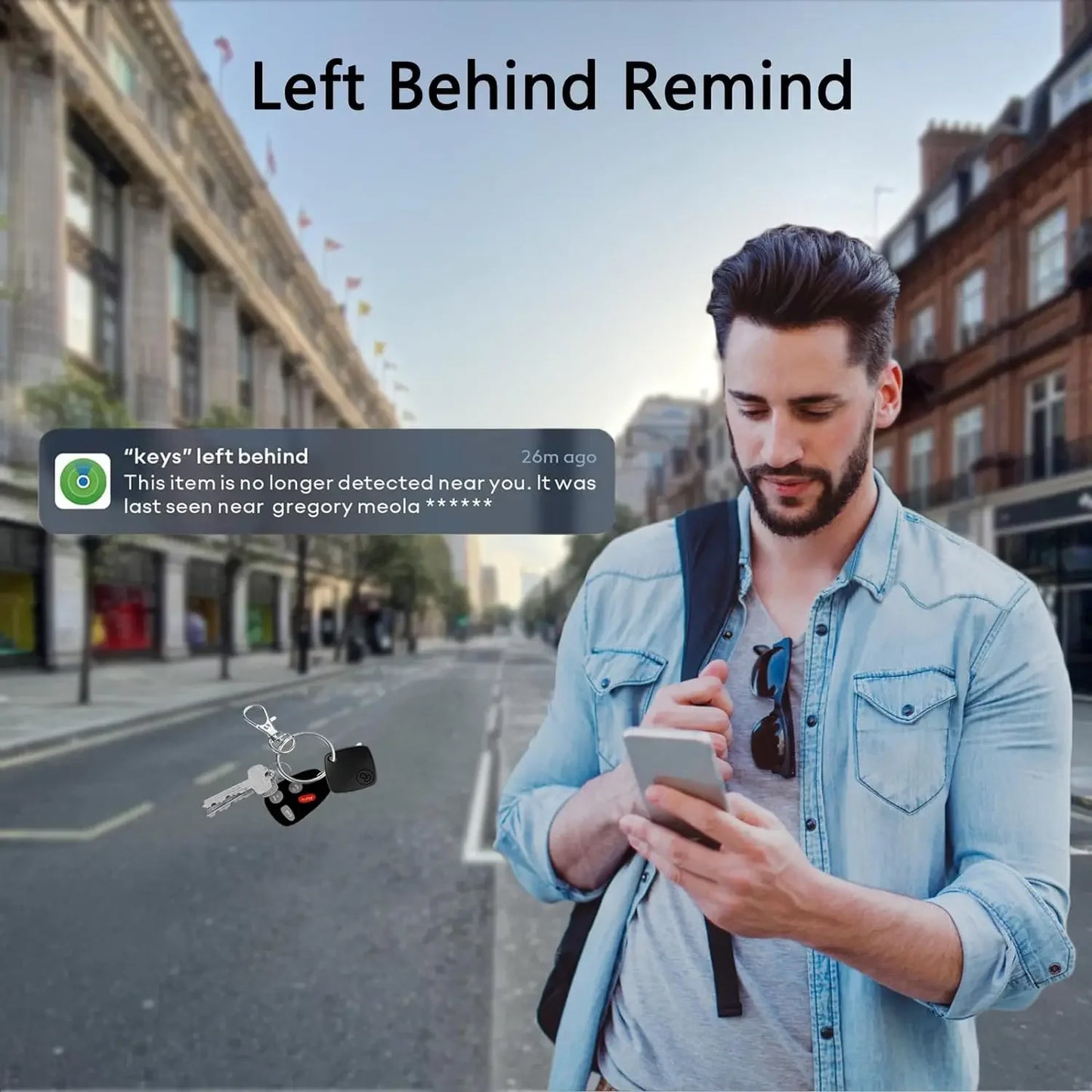 Smart Bluetooth Tracker Compatible con Apple Find My (AirTag iOS)