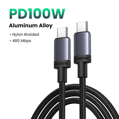 UGREEN 100W USB Type C To USB C Cable For Macbook iPad Iphone
