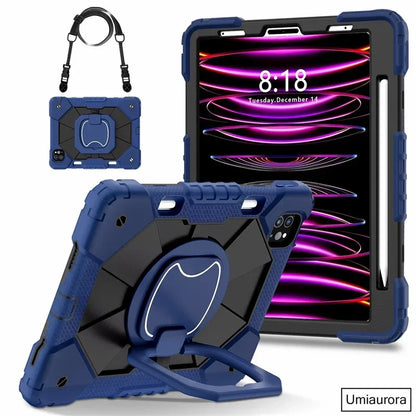 Kids Ipad Case Rotation Handle Stand