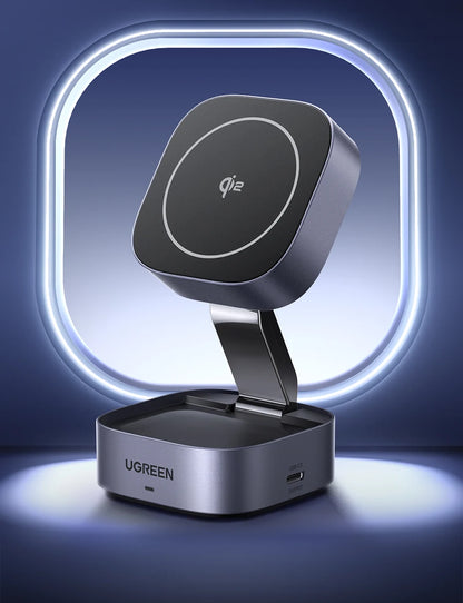UGREEN Qi2 25W Magnetic Wireless Charger Stand 2-in-1